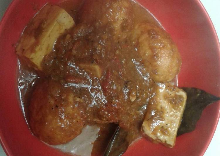 resep makanan Balado Telor Tahu Kuning