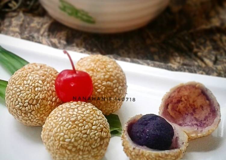 gambar untuk resep makanan Onde-Onde isi Ubi Ungu