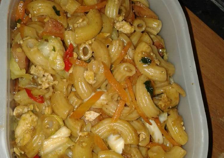 cara membuat Macaroni goreng