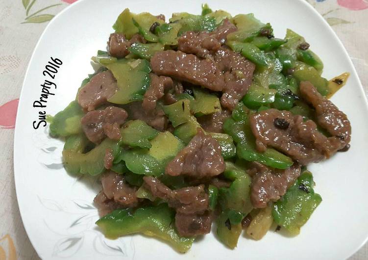 resep makanan Pare Oseng Daging