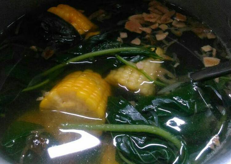 resep Sayur Bening Bayam Jagung