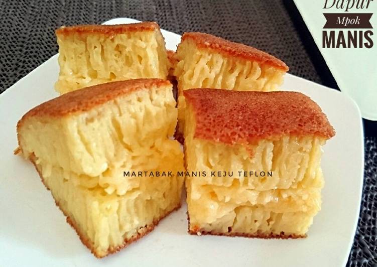 cara membuat Martabak Teflon Keju (Terang Bulan)