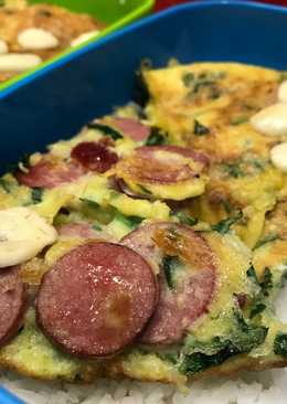 Telur Dadar Bayam Bekal Anak