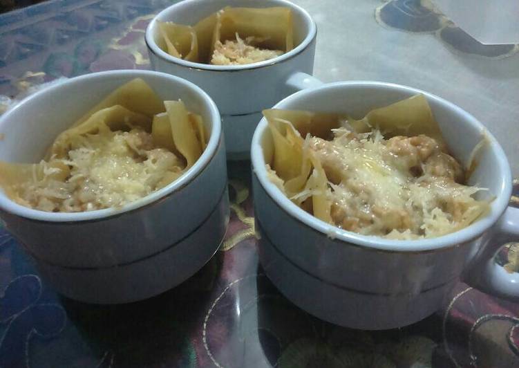 gambar untuk resep makanan Cup Lasagna Mudah