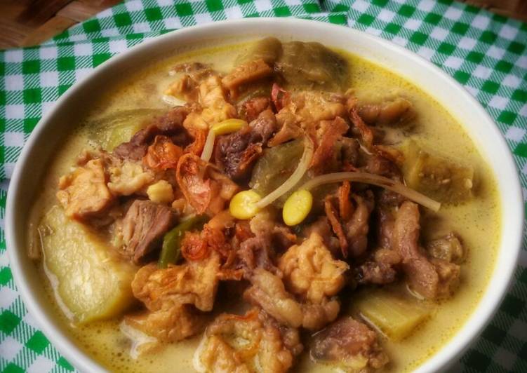 resep makanan Lodeh 4T (Tahu,Tempe,Tetelan & Terong)