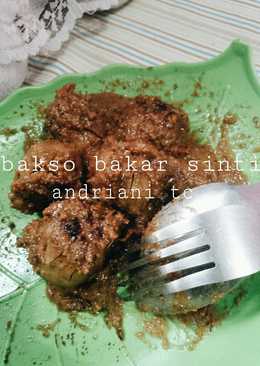 Bakso bakar bumbu kacang sinti