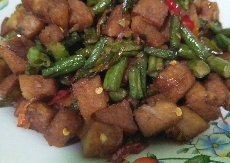 Resep Tumis kacang panjang tempe gembus simple Kiriman dari desi dahlia