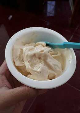 Homemade banana ice cream