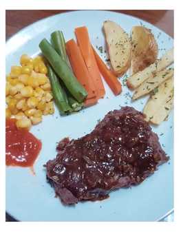 Steak Daging Sapi BBQ