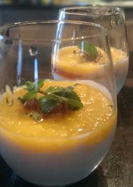 Mango mint yoghurt #dessert