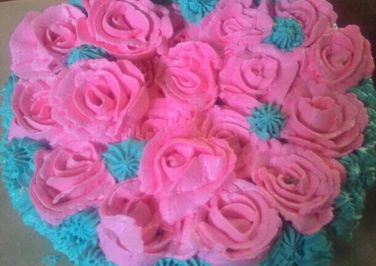 Resep Brownies Tart Rose My BirthDay ?????? By Indah AO