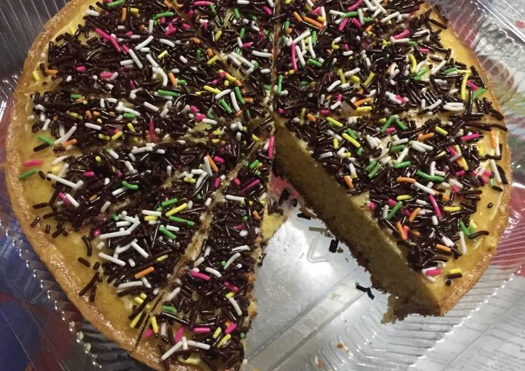 gambar untuk cara membuat Cheese cake magic com