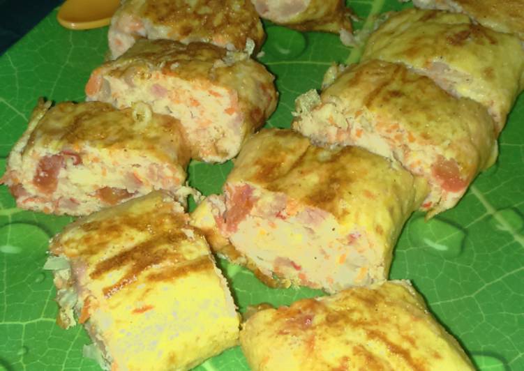 gambar untuk cara membuat Tamagoyaki kilaaat????? (telur dadar gulung ala ala  jepang)