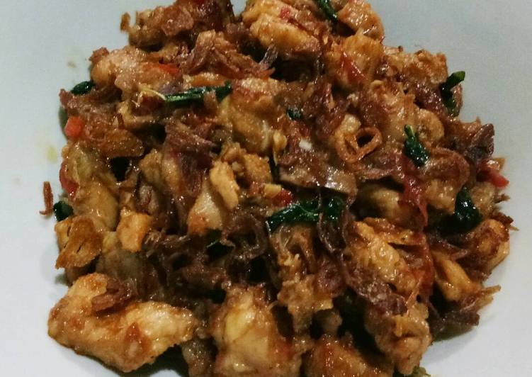 gambar untuk resep makanan Ayam Masak Tomat Kemangi (Pedas)