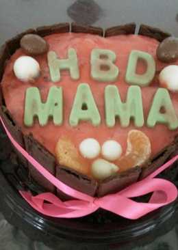 Puding cake kukus ulang tahun