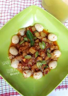 Sambel goreng kentang telur puyuh