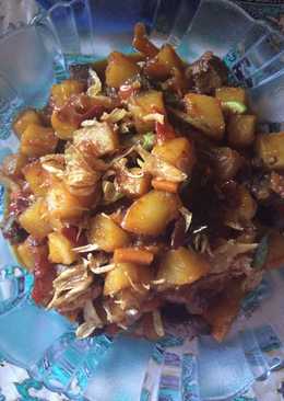 Sambel goreng kentang wortel mix pete dan ati