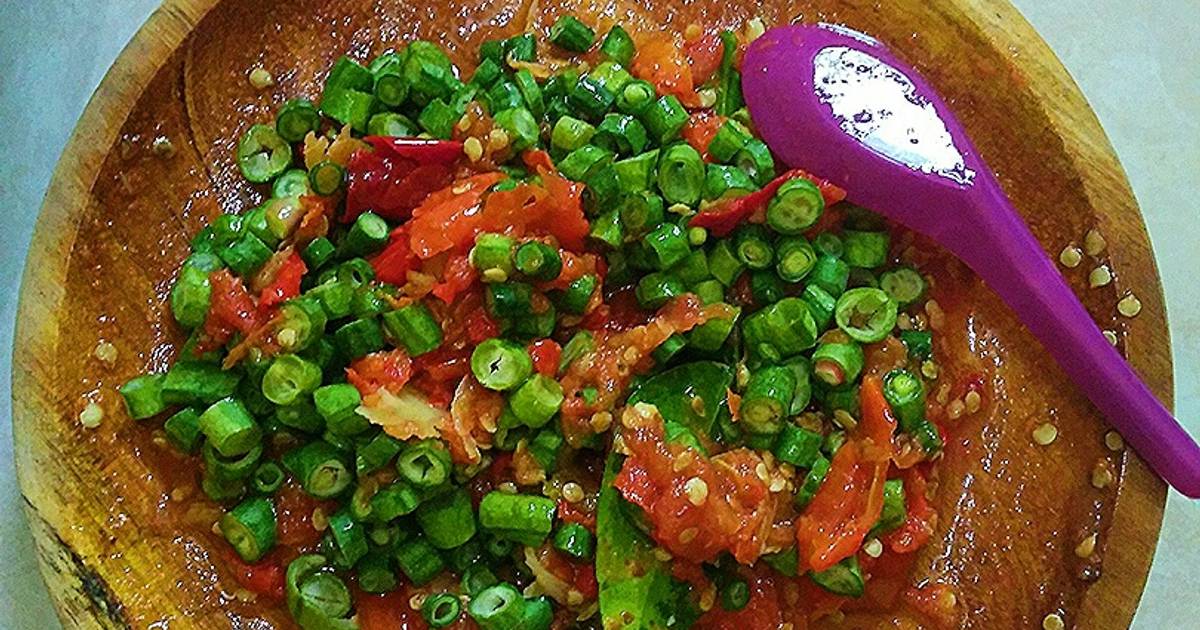 39 Resep Sambal Kacang Panjang Enak Dan Sederhana Cookpad