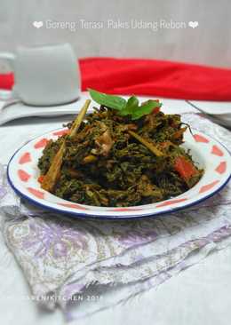 Goreng Terasi Pakis Udang Rebon #seninsemangat