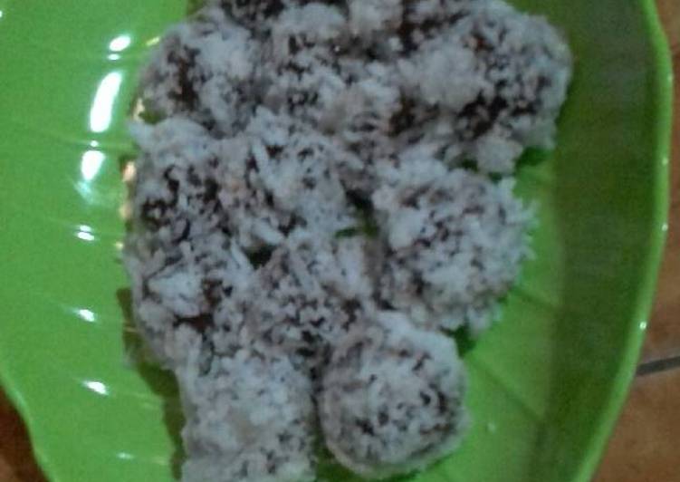 resep makanan Klepon coklat