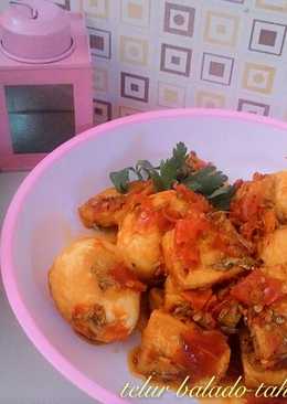 Telur bulat balado tahu bilis ð
