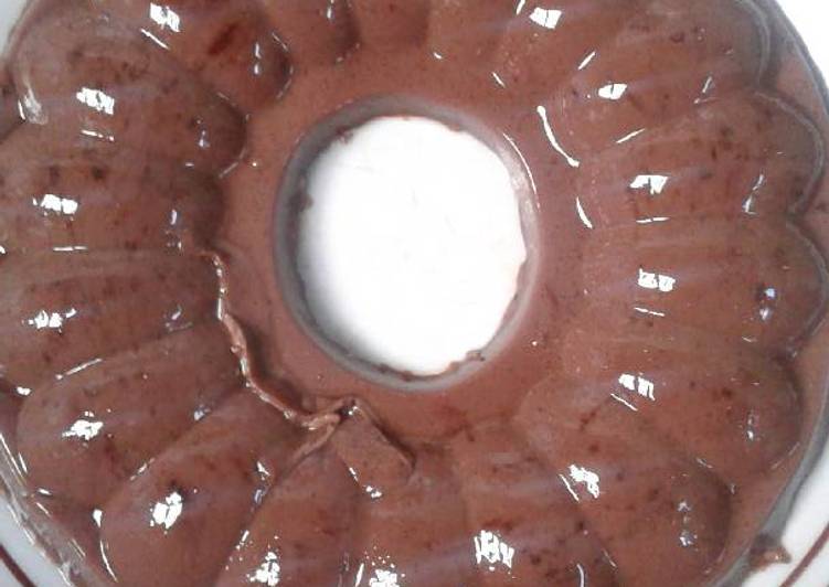 gambar untuk resep Puding coklat oreo soft cake