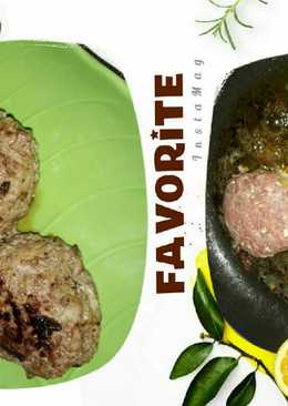 Homemade Beef Juicy Patty