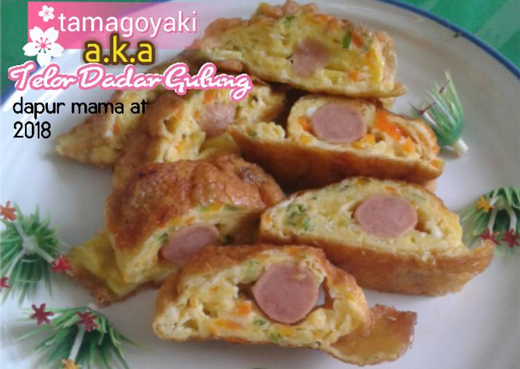 resep lengkap untuk Tamagoyaki a.k.a Telor Dadar Gulung