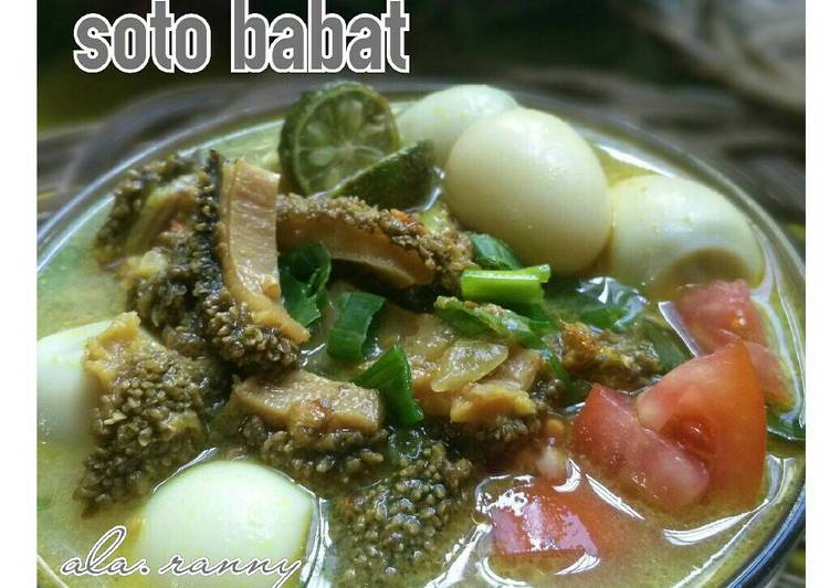 Resep Soto babat Oleh Ranny tanudibrata