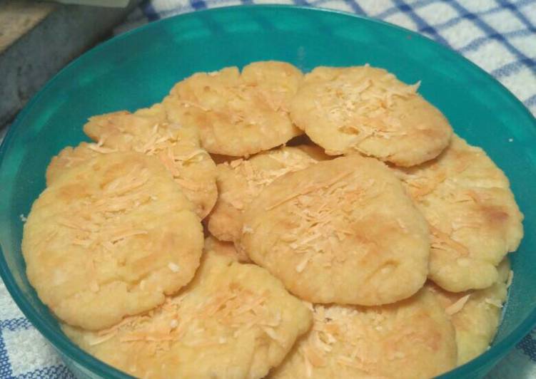 resep makanan Kue keju teflon(cookies, tanpa telur, gak ribet)