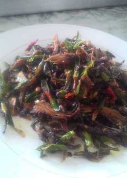 Tumis ikan pari cabe ijo