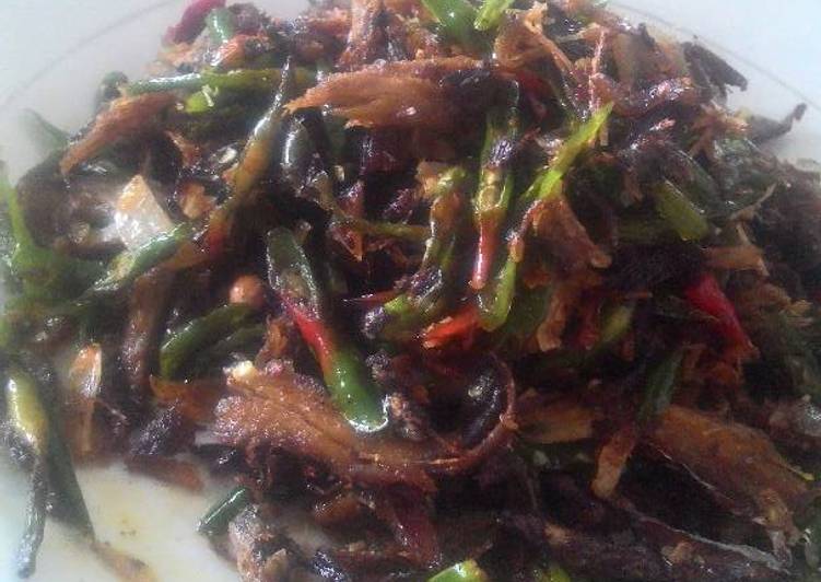 resep Tumis ikan pari cabe ijo