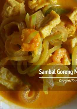 Sambal Goreng Manisa (labu siam), krecek, tahu