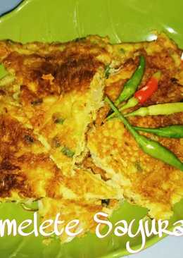 Omelet sayuran sederhana