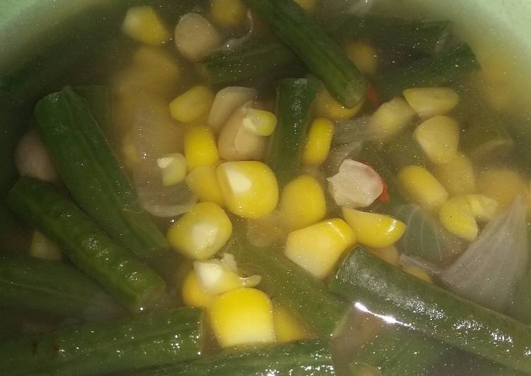 resep masakan Sayur asem mudah #pr-kacang panjang