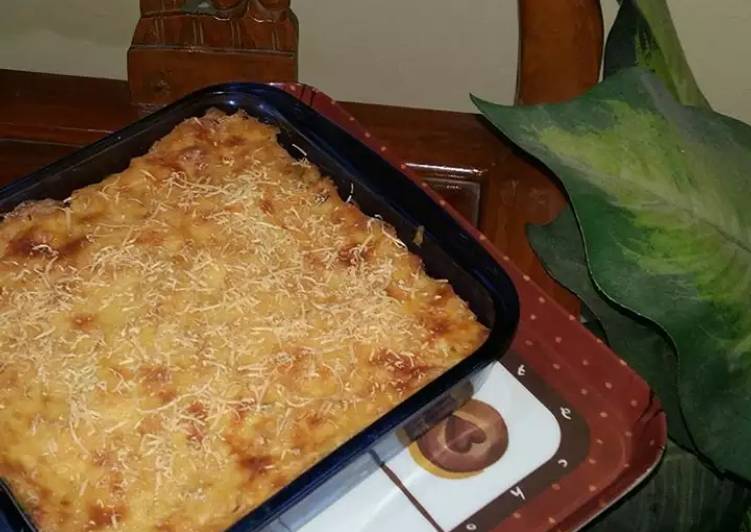 Resep Macaroni Schotel with Bechamel Sauce By Tea Pramita