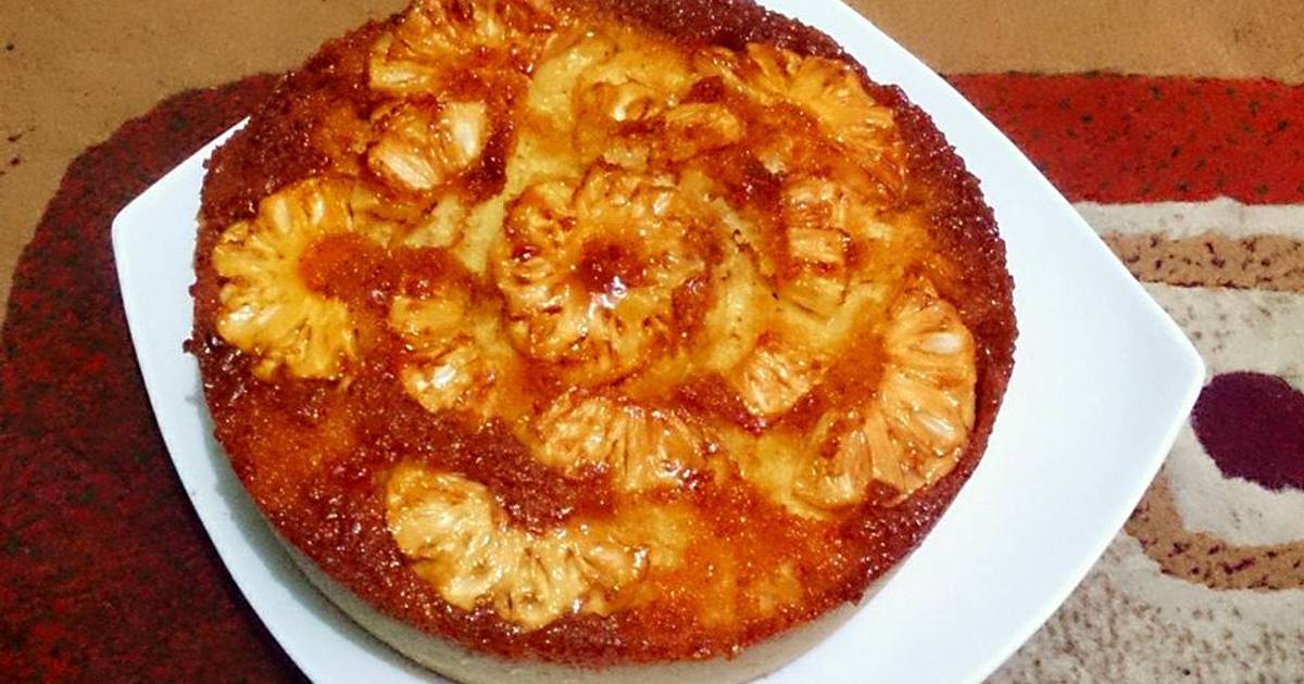 Resep Pineapple Upside-down Cake (Cake Nanas terbalik)