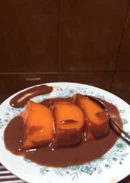 Puding susu mangga fla coklat