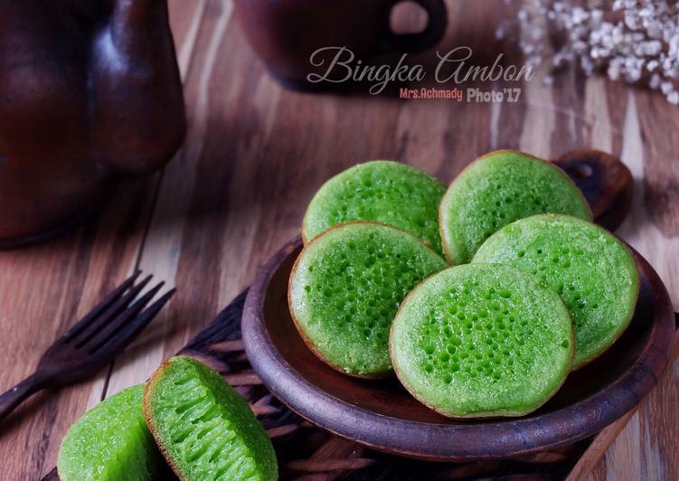 bahan dan cara membuat Bingka Ambon Pandan #enakanbikinsendiri