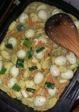 Telur 'n Jagung Baby masak Kemiri Ijo