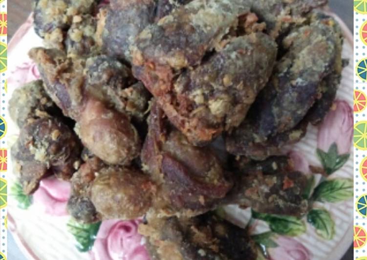 cara membuat Ati Ampela Goreng Crispy