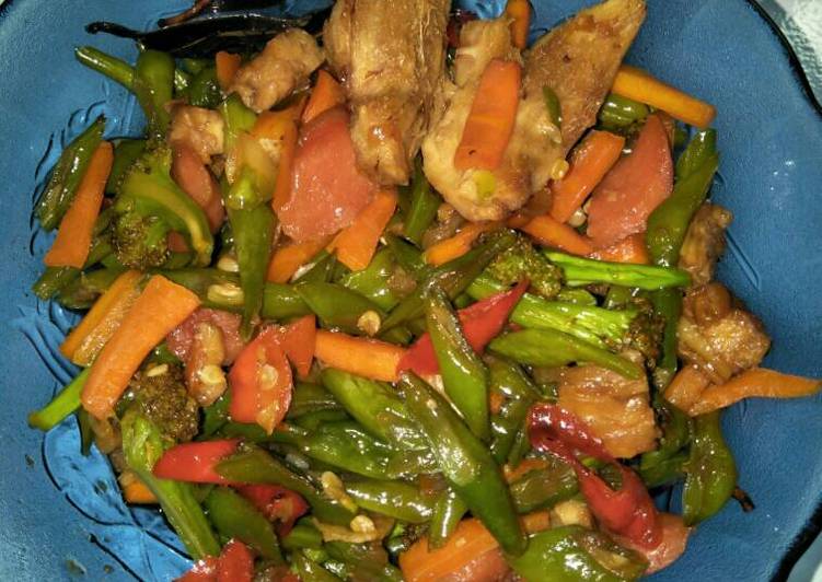 resep masakan Tumis buncis wortel sosis brokoli simple