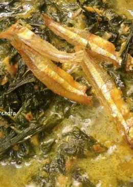 Gulai daun singkong teri