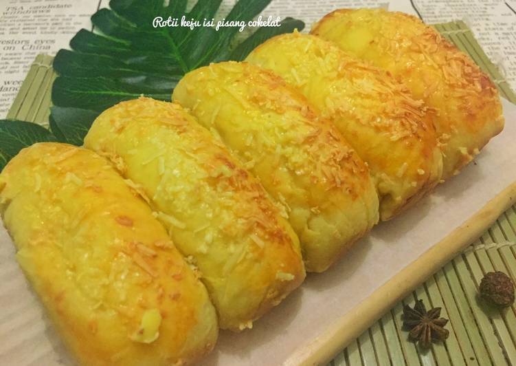  Resep  Roti  keju  isi  pisang  cokelat no ulen oleh Phie 