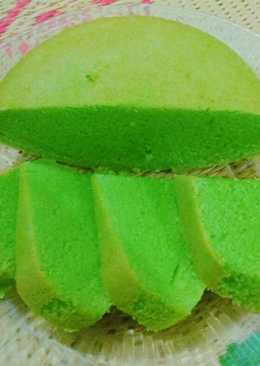 Bolu kukus pandan (no mixer)