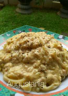 Fettuccine carbonara simple