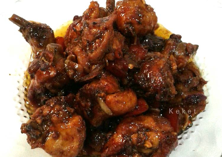  Resep  Ayam  Goreng  Saori  Saos Lada  Hitam  oleh KEKET Ig 