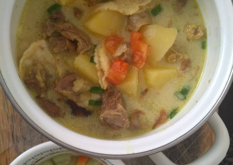 cara membuat Soto Betawi