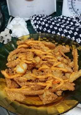 Kentang keju goreng mayonnaise