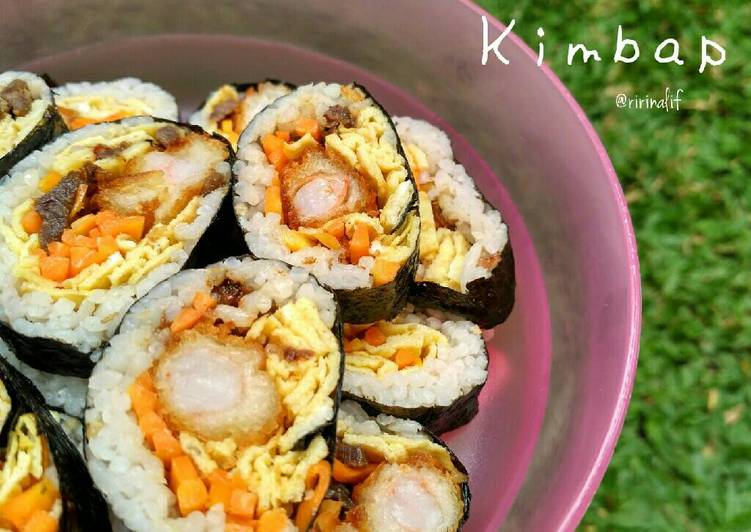 gambar untuk resep Kimbap (nasi gulung ala korea)